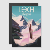Lech Austria Ski poster. (Voorkant / Achterkant)