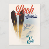Lech Austria Ski poster Briefkaart (Voorkant)