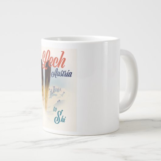 Lech Austria Ski poster Grote Koffiekop (Voorkant rechts)