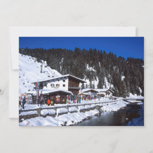 Lech Austria Winter Holiday Card Feestdagenkaart