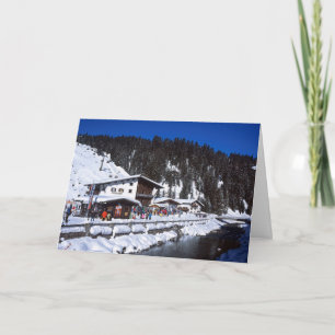 Lech Austria Winter Holiday Card Kaart