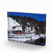Lech Austria Winter Holiday Card Poster Fotoblokken (Rechts)