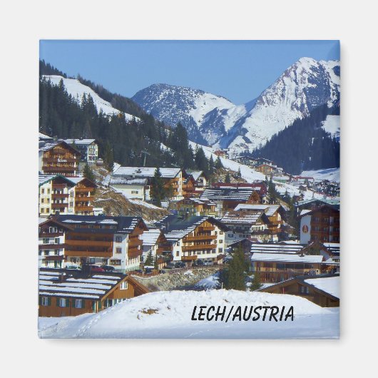 Lech in Oostenrijk am Arlberg Souvenir Magneet (Voorkant)