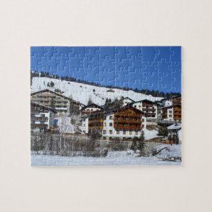 Lech in Oostenrijk in de winter Legpuzzel