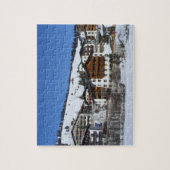 Lech in Oostenrijk in de winter Legpuzzel (Verticaal)