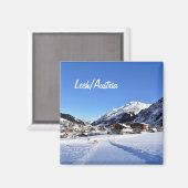 Lech in Oostenrijk - Souvenir Magnet (Voorkant / Achterkant)