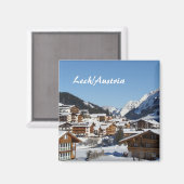 Lech in Oostenrijk - Souvenir Magnet (Voorkant / Achterkant)
