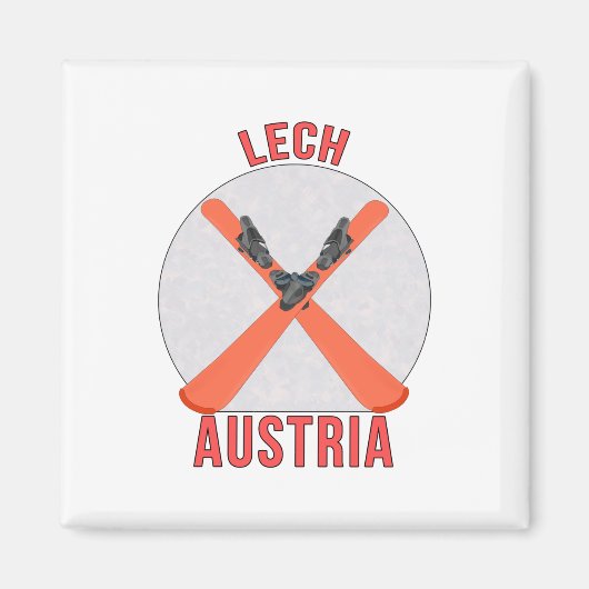Lech, Oostenrijk Magneet (Voorkant)