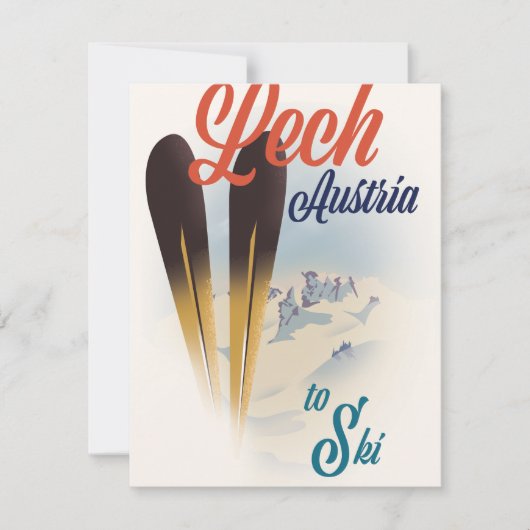 Lech Oostenrijk Ski-poster (Voorkant)