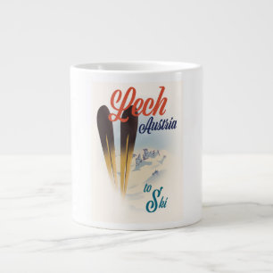 Lech Oostenrijk Ski-poster Grote Koffiekop