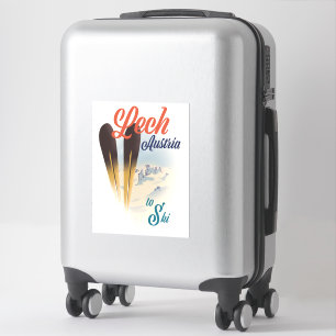Lech Oostenrijk Ski-poster Sticker