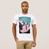 Lech Oostenrijk Ski-poster. T-shirt (Voorkant volledig)