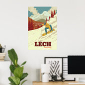 Lech Sneeuwboarden Reisposter Poster (Thuiskantoor)