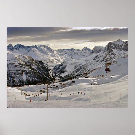 Lech Zurs am Arlberg Austrian Alps Austria Poster (Voorkant)