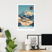 Lech Zürs am Arlberg Ski Muur Kunst Poster 1 (Thuiskantoor)