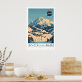 Lech Zürs am Arlberg Ski Muur Kunst Poster 1 (Keuken)