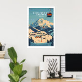 Lech Zürs am Arlberg Ski Muur Kunst Print 1 (Thuiskantoor)