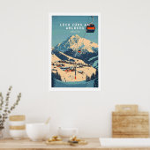 Lech Zürs am Arlberg Ski Muur Kunst Print 1 (Keuken)