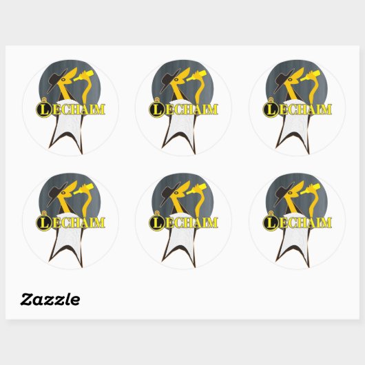 Lechaim Ronde Sticker (Vel)