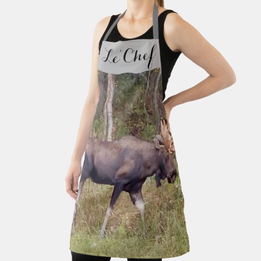 Le'Chef Bull Moose Designed Kitchen Schort (Insitu)