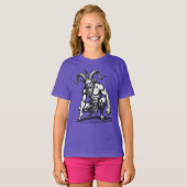 Lechies Mens Geit Duivel Hybride T-shirt (Voorkant volledig)