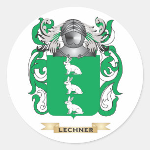 Lechner Coat of Arms (familiekust) Ronde Sticker
