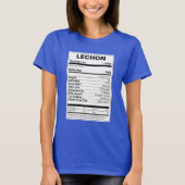 Lechon Voeding Feiten T-shirt (Voorkant)