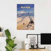 Lecht 2090 Schotland Skigebied Reisposter Poster (Thuiskantoor)