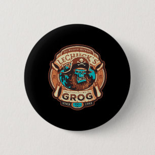 Lechuckss Grog - Ambachtelijk Bier - Monkey Island Ronde Button 5,7 Cm