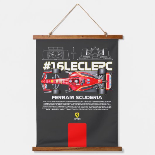 Leclerc16 Hangend Wandkleed (Voorkant)