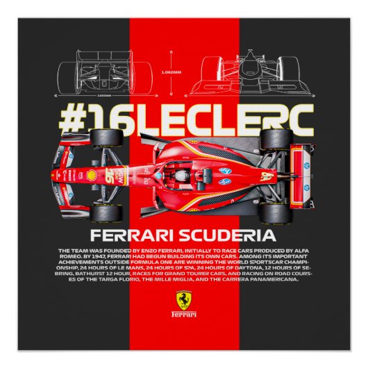 Leclerc16 Perfect Poster (Voorkant)