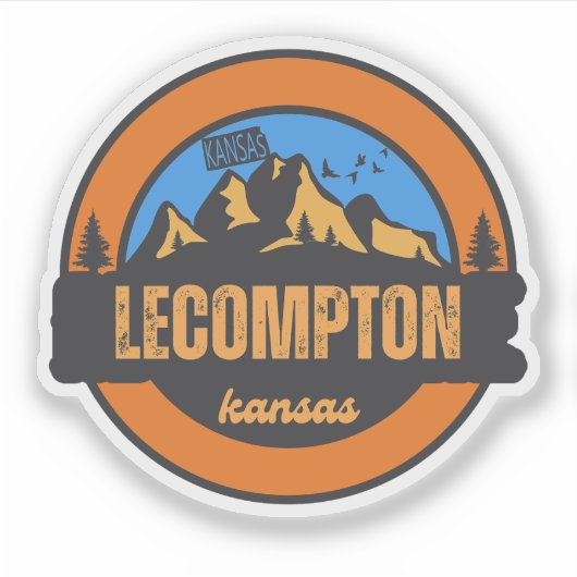 Lecompton, Kansas Sticker (Voorkant)