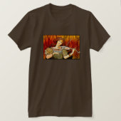 Lecons Music Violin Vintage Poster T-shirt (Design voorkant)