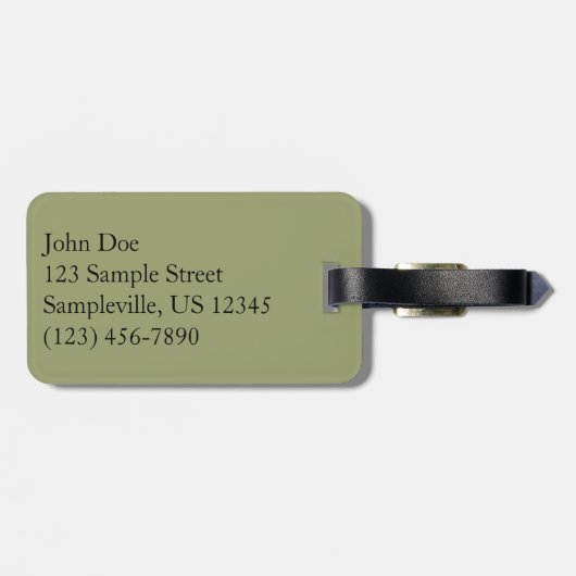 LeConte Creek in Great Smoky Mountains Bagagelabel (Achterkant horizontaal)