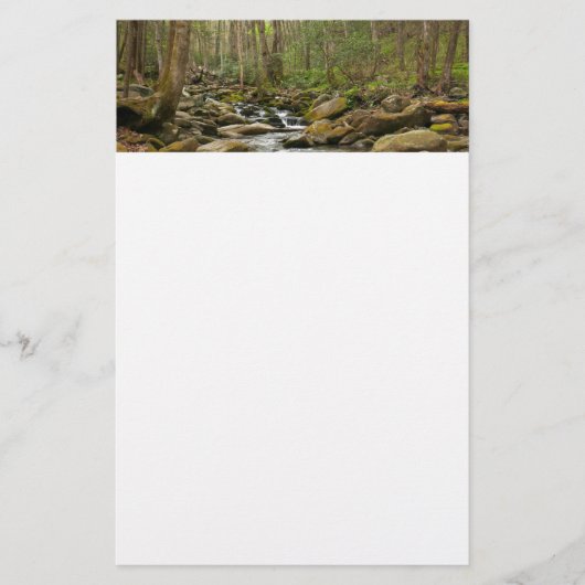 LeConte Creek in Great Smoky Mountains Briefpapier (Voorkant)