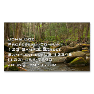 LeConte Creek in Great Smoky Mountains Magnetisch Visitekaartje