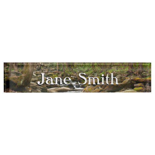 LeConte Creek in Great Smoky Mountains Naambordje (Voorkant)