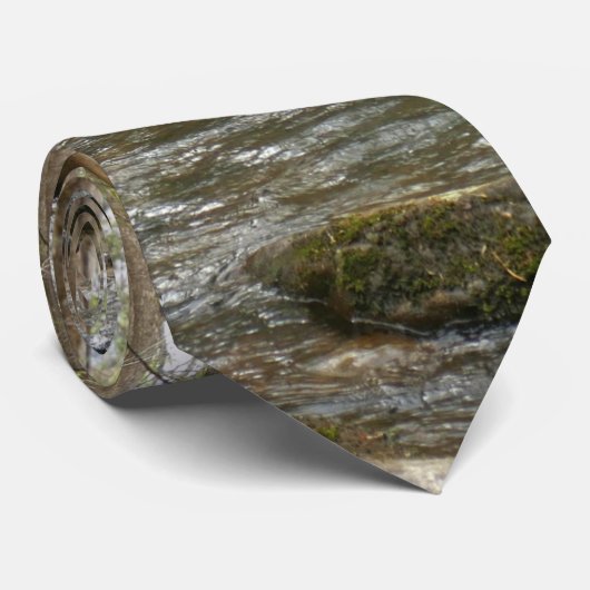 LeConte Creek in Great Smoky Mountains Stropdas (Opgerold)