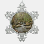 LeConte Creek in Great Smoky Mountains Tin Sneeuwvlok Ornament (Voorkant)