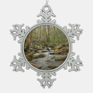 LeConte Creek in Great Smoky Mountains Tin Sneeuwvlok Ornament