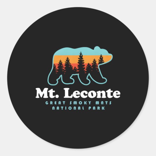 Leconte Great Smoky Mountains Beer Ronde Sticker (Voorkant)