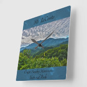 LeConte Great Smoky Mountains Clock Vierkante Klok (Hoek)