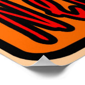 L'Ecrevisse Noir Poster (Hoek)