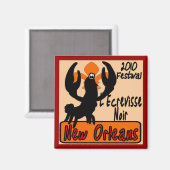 L'Ecrevisse Noir The Black Crawfish Festival 2010 Magneet (Voorkant / Achterkant)