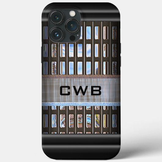 LeCrosse Point Modern Monogram Case-Mate iPhone Case (Achterkant)