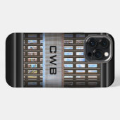 LeCrosse Point Modern Monogram iPhone Hoesje (Achterkant horizontaal)