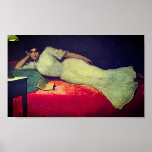 Lectura - van Julio Romero de Torres (1900) Poster (Voorkant)