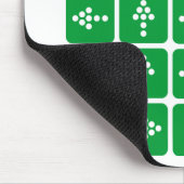 LED Arrow Square Green Muismat (Hoek)
