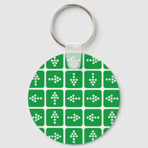 LED Arrow Square Green Sleutelhanger