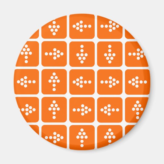 LED Arrow Square Oranje Magneet (Voorkant)